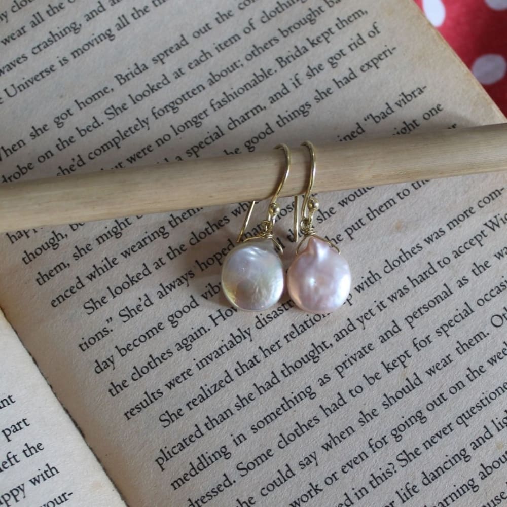 #19 - Coin Baroque Pearl Earrings
