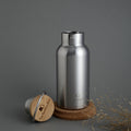 Bamboo Lid Thermos Bottle – Double Wall 304 Stainless Steel - The Bamboo Bae