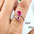 Ring 2 stone, Adjustable
