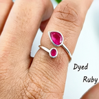 Ring 2 stone, Adjustable