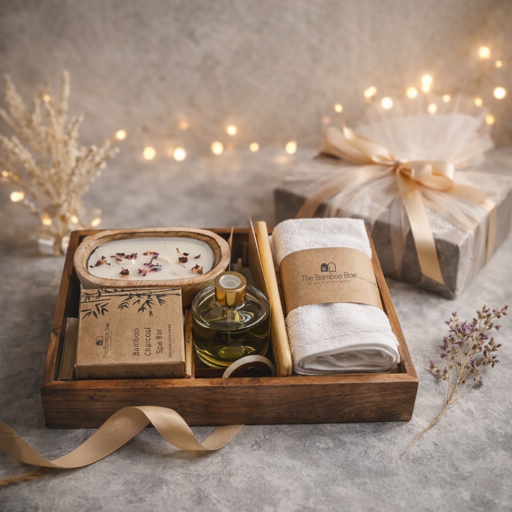 Sustainable Calm & Care Festive Gifting Hamper by The Bamboo Bae