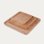 Bamboo Tray | Set of 3 | Upcycled Bamboo Tray | For Snacks, Dessert, Salad