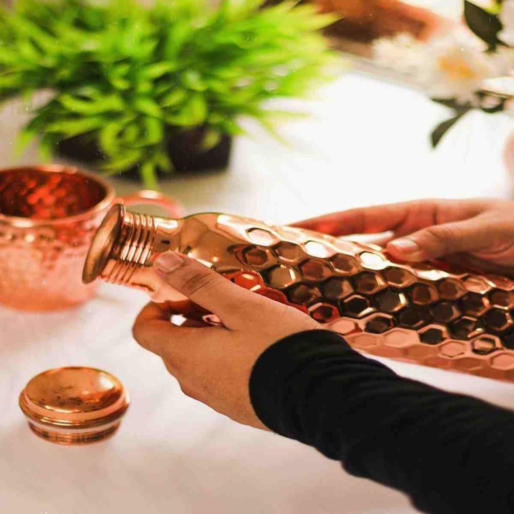1L Copper Bottle (with Cleaning Brush)