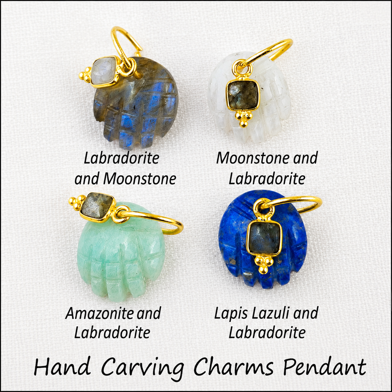 Hand Carving Charms Pendant