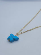 Turquoise Butterfly Charm Pendant