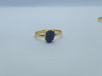 Raw Gold Electroplated Birthstone Ring