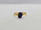 Raw Gold Electroplated Birthstone Ring