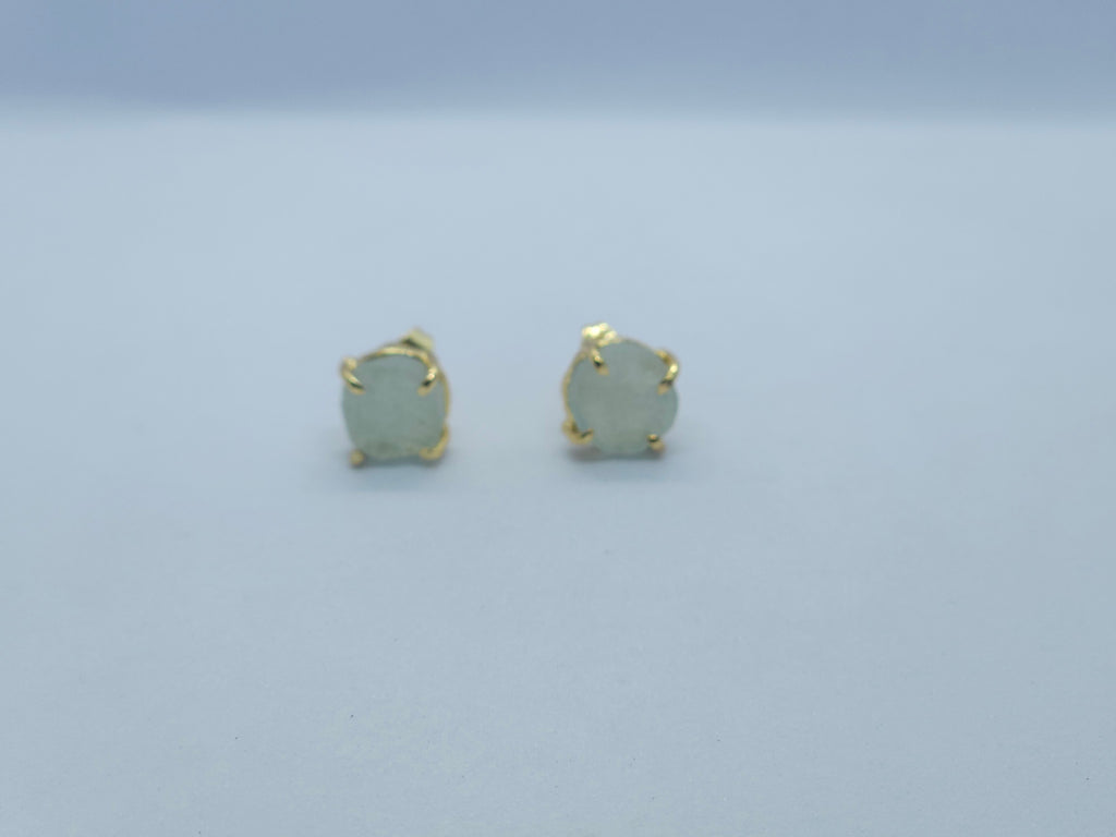 Birthstone Raw Prong Stud Earring