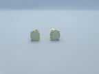 Birthstone Raw Prong Stud Earring