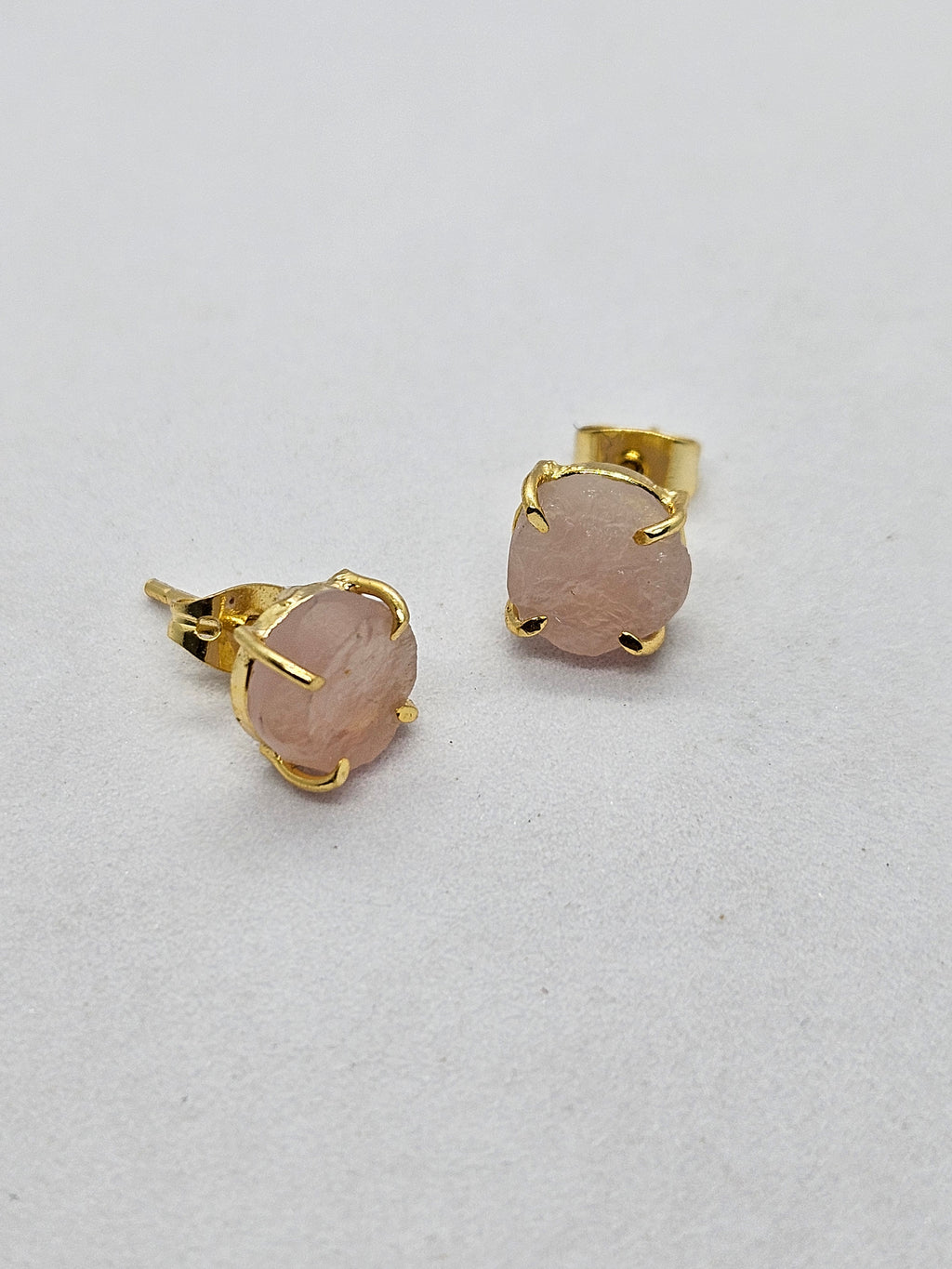 Birthstone Raw Prong Stud Earring