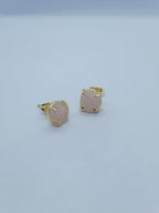 Birthstone Raw Prong Stud Earring