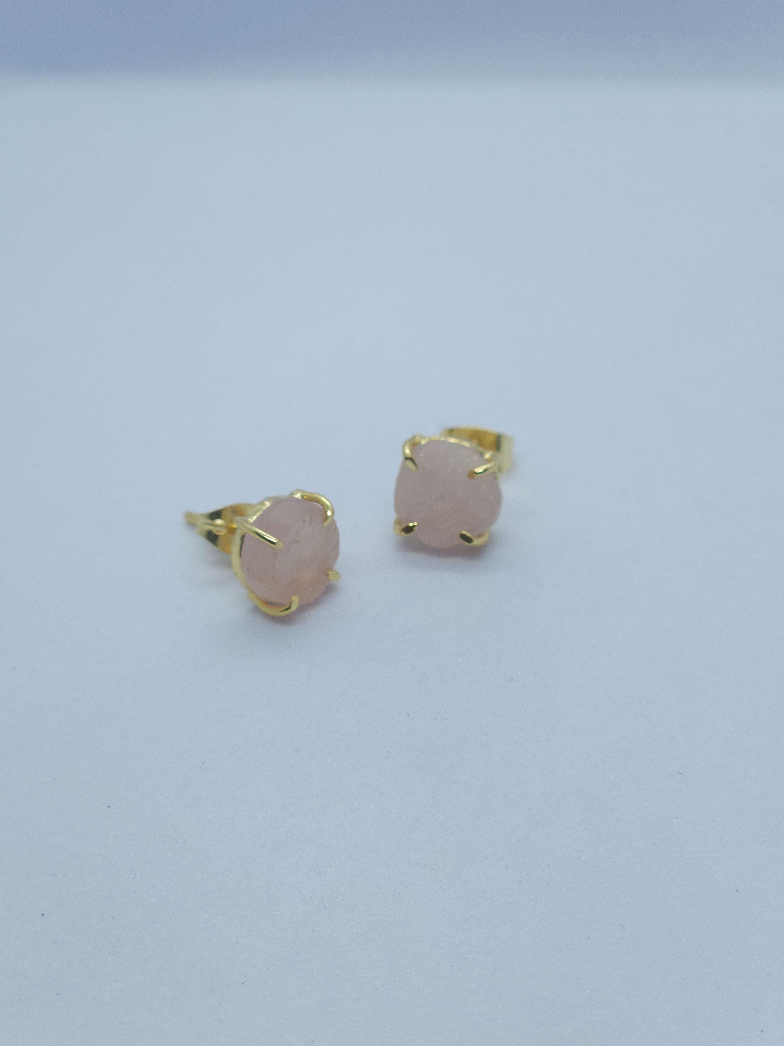 Birthstone Raw Prong Stud Earring
