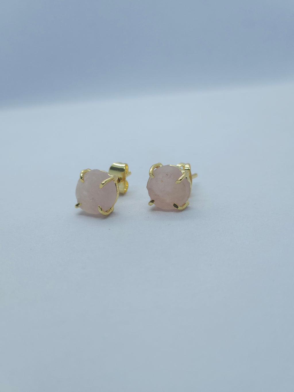 Birthstone Raw Prong Stud Earring