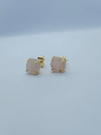 Birthstone Raw Prong Stud Earring