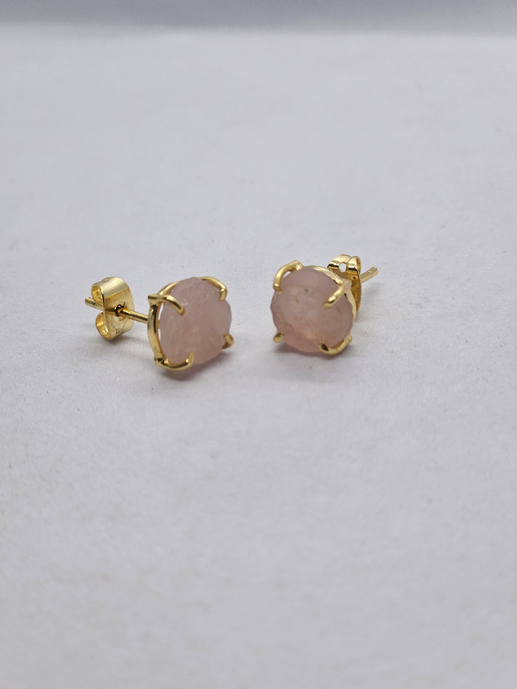 Birthstone Raw Prong Stud Earring