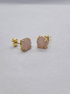 Birthstone Raw Prong Stud Earring