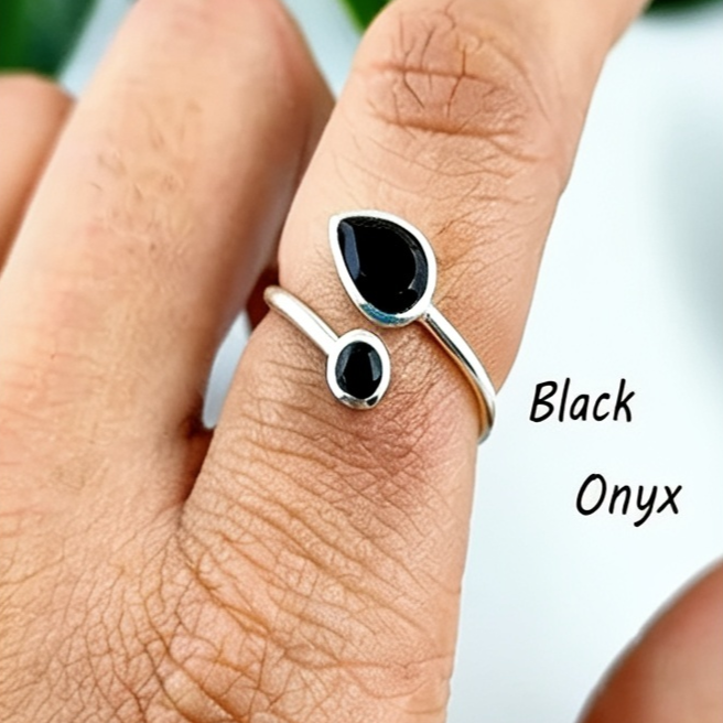 Ring 2 stone, Adjustable