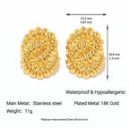 Anti tarnish stainless steel Earrings for women Colour:- Gold 18 k gold plated, 6 month colour gurantee