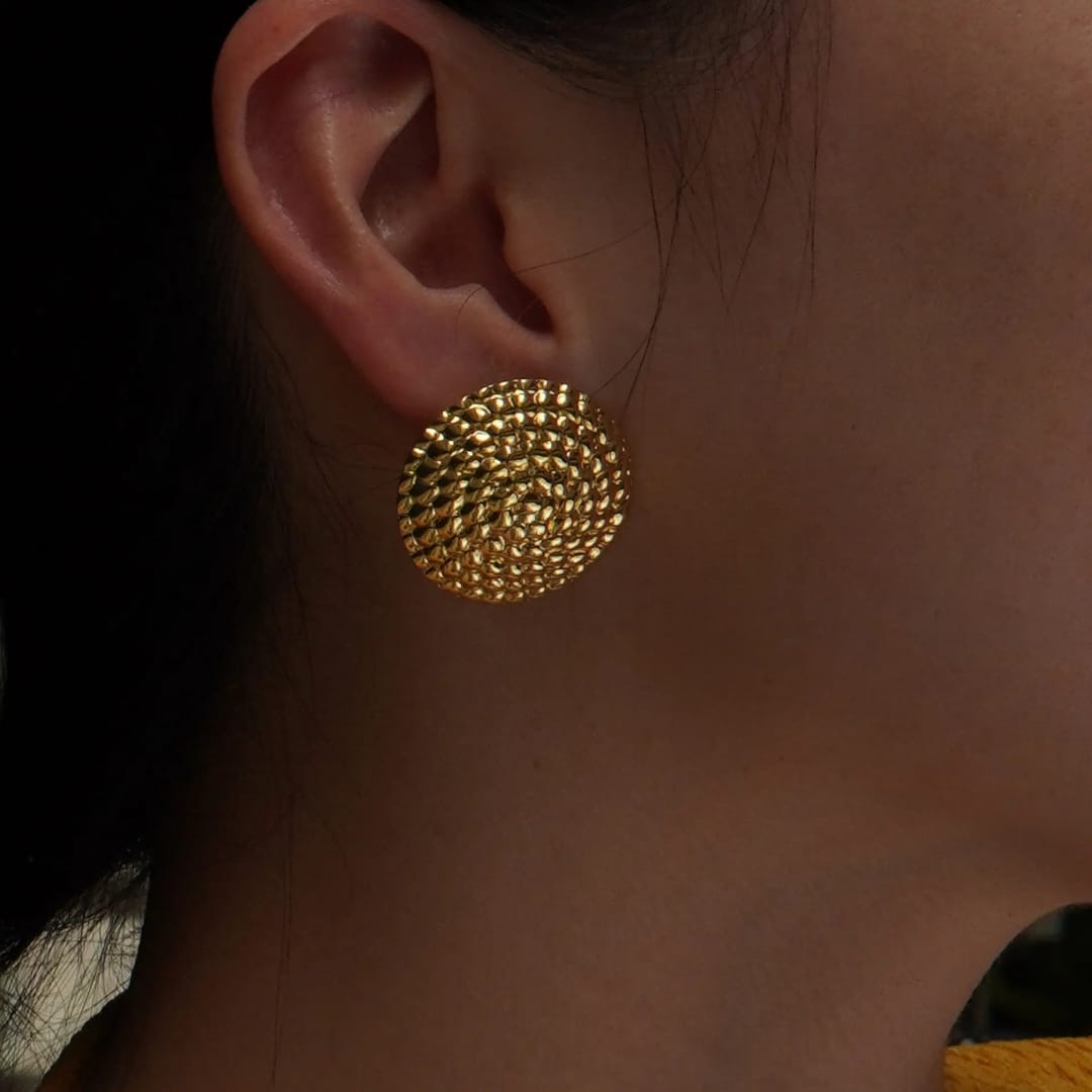 Stainless steel Studs for women Anti Allergic and Anti Tarnish 18 k gold plated Superior Quality