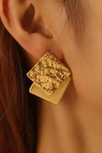 Stainless steel Earrings for women Anti tarnish and Anti Allergic 18 k gold plated Luxury Quality