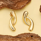 Stainless Steel ear studs 18 k gold plated Anti tarnish and Anti Allergic Superior Quality