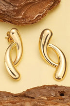 Stainless Steel ear studs 18 k gold plated Anti tarnish and Anti Allergic Superior Quality