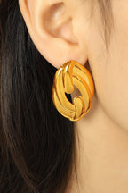Stainless steel jewellery Earrings 18 k gold plated Anti tarnish and Anti Allergic Superior Quality