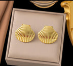 Stainless steel earrings for womenColor :- Gold18 k gold plated Anti tarnish and Anti Allergic Superior Quality jewellery