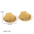 Stainless steel earrings for womenColor :- Gold18 k gold plated Anti tarnish and Anti Allergic Superior Quality jewellery
