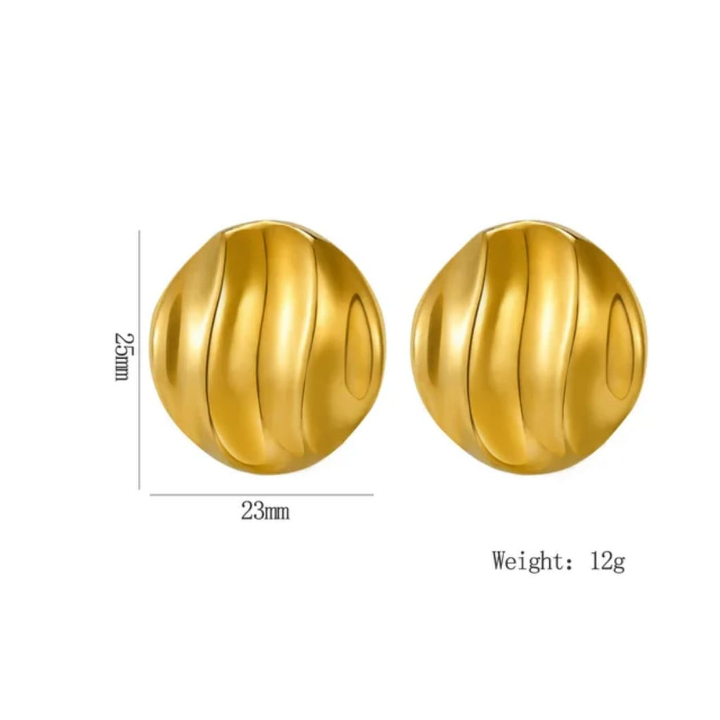 Stainless steel Earrings for women Anti tarnish and Anti Allergic Colour::- Gold 18 k gold plated, superior Quality