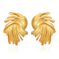 Stainless steel earrings , trending design Colour:- GoldAnti tarnish and Anti allergic 18 k gold plating Superior quality jewellery
