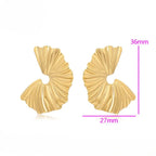 Stainless steel Earrings for women Colour:- GoldAnti tarnish and Anti allergic 18 k gold plating Superior quality jewellery