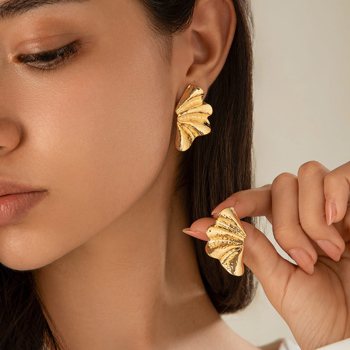 Stainless steel butterfly earrings 18 k gold plated Anti tarnish and Anti Allergic Superior Quality products