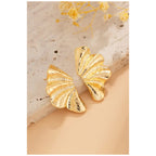 Stainless steel butterfly earrings 18 k gold plated Anti tarnish and Anti Allergic Superior Quality products