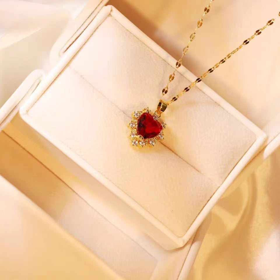Women's luxury style Necklace Colour:- GoldMaterial:- Stainless steel+ Zircon Anti Tarnish and Anti Allergic