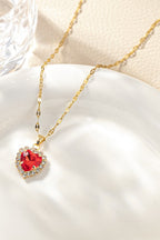 Women's luxury style Necklace Colour:- GoldMaterial:- Stainless steel+ Zircon Anti Tarnish and Anti Allergic