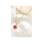 Women's luxury style Necklace Colour:- GoldMaterial:- Stainless steel+ Zircon Anti Tarnish and Anti Allergic