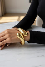 Hot selling women bracelet design Anti tarnish and Anti Allergic Material:- CCB Colour:- Gold