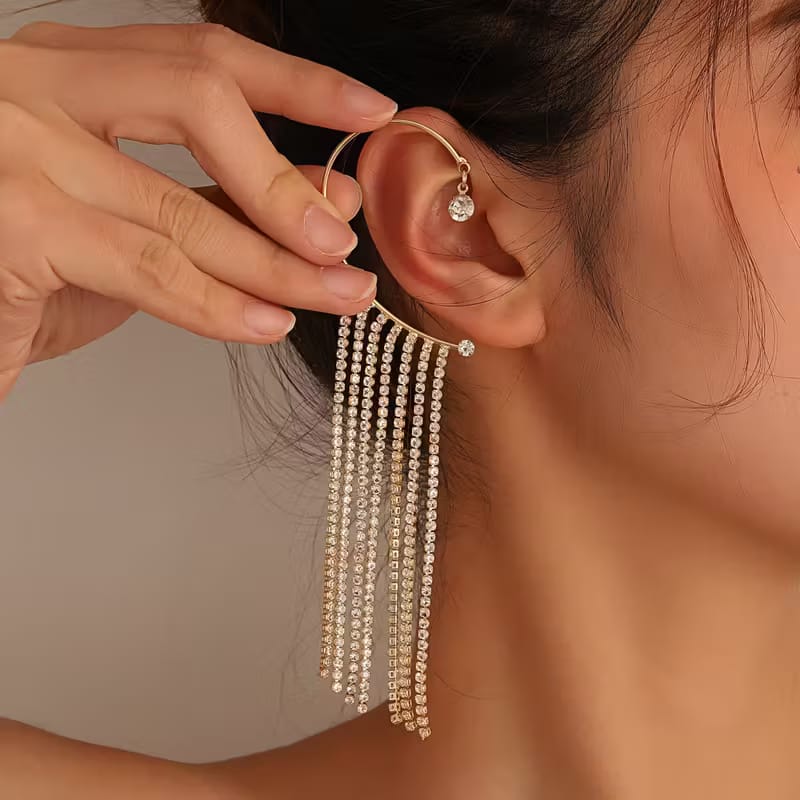 Hot selling Ear clip for Girls 1 piece = 85 rs Anti tarnish and Anti Allergic Superior Quality stuff