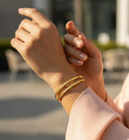 Stainless steel bracelet for women Colour:- GoldAnti tarnish and anti Allergic Superior Quality with  eye catching look