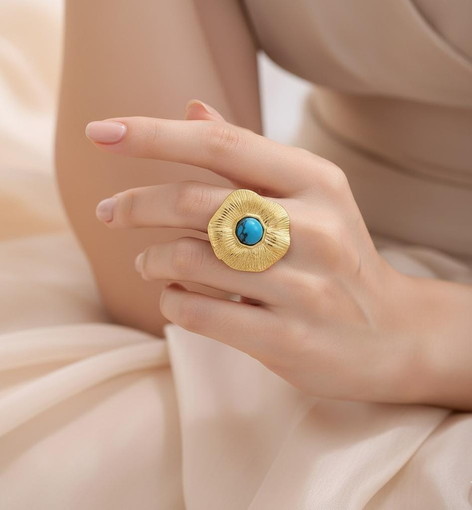 Exclusive launch, pearl design Finger rings Colour:- GoldMaterial:- Stainless steel Anti tarnish and Anti Allergic, statement rings