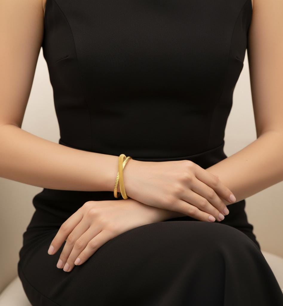 Party wear and Weeding style bracelets Pack of 2 = 250 rs Material:- Titanium and Copper mixSuperior Quality Arabic products
