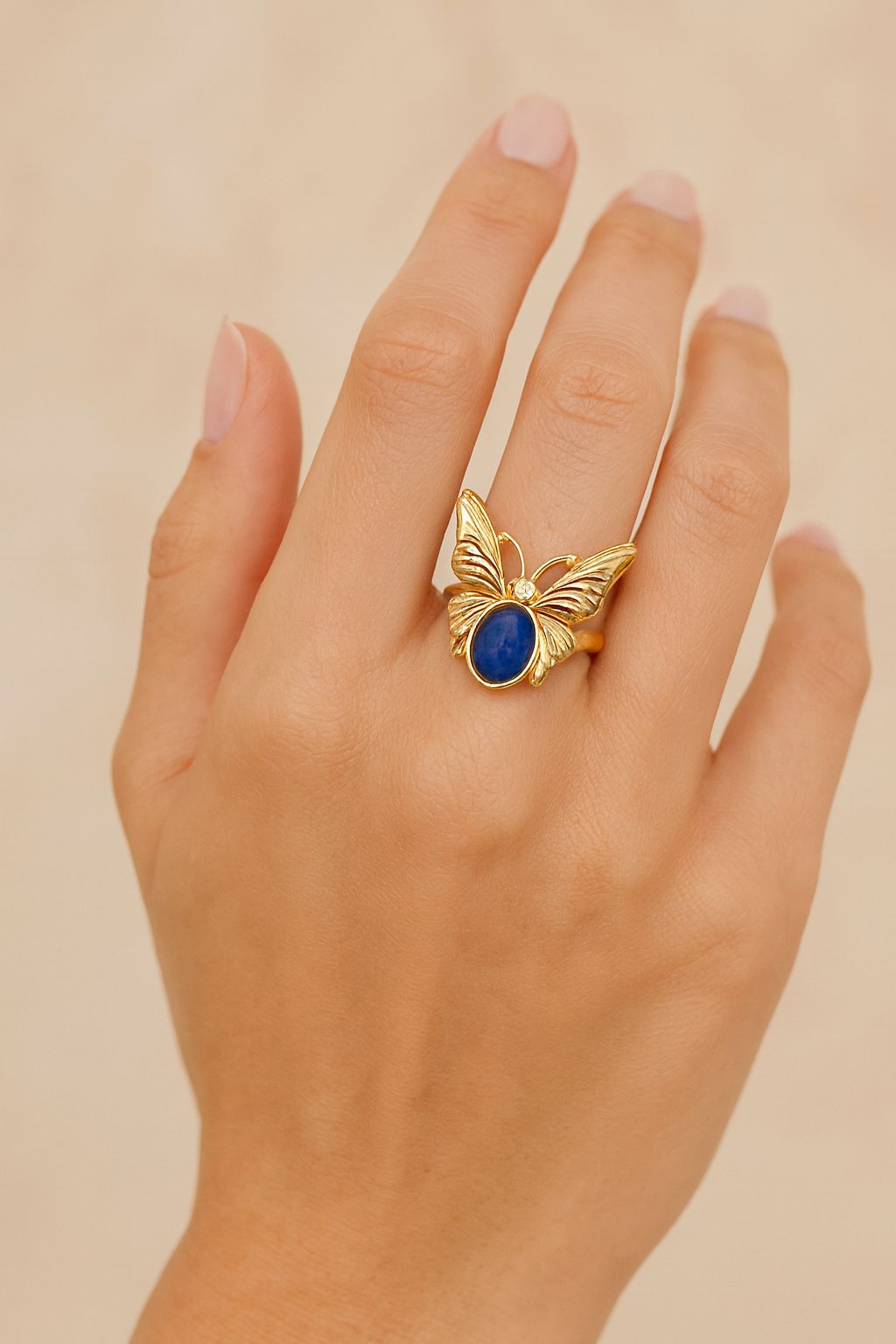 Butterfly statement finger ringStainless steel material Anti tarnished and Anti Allergic Superior luxe products