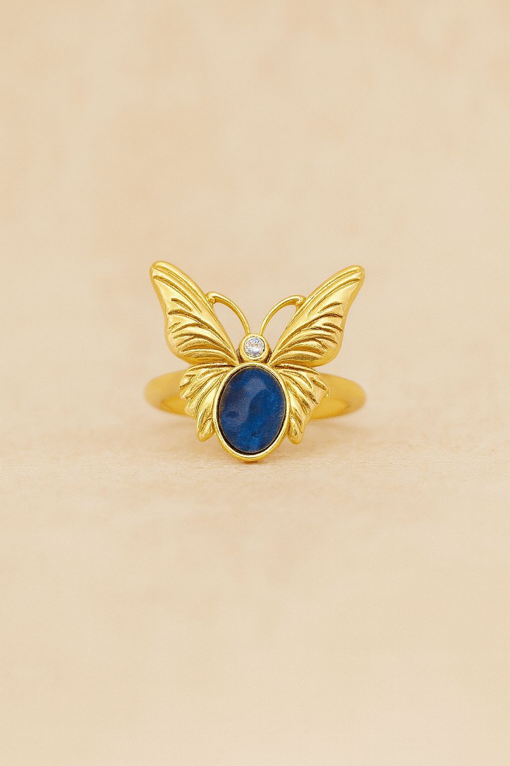Butterfly statement finger ringStainless steel material Anti tarnished and Anti Allergic Superior luxe products