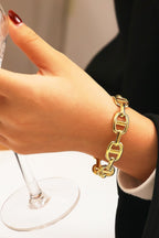 Stainless steel bracelet for women Hot selling designsAnti Tarnish and Anti allergic material 18 k gold plated with titanium material