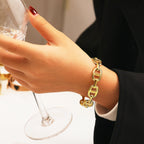 Stainless steel bracelet for women Hot selling designsAnti Tarnish and Anti allergic material 18 k gold plated with titanium material