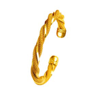 Pack of 2 bangles Weeding style Gold colour Anti Tarnish and Anti allergic Material:- Stainless steel and copper
