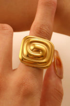 Stainless steel statement rings for women