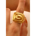 Stainless steel statement rings for women
