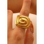 Stainless steel statement rings for women